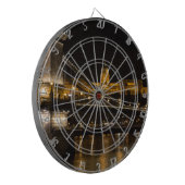 Kettingbrug met Buda Castle Hungary Boedapest Dartbord (Voorkant Links)