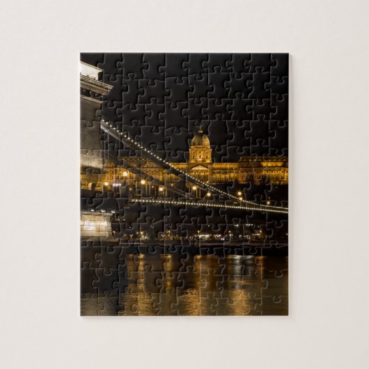 Kettingbrug met Buda Castle Hungary Boedapest Legpuzzel (Verticaal)