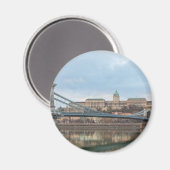 Kettingbrug met Buda Castle Hungary Boedapest Magneet (Voorkant / Achterkant)