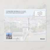 Kettingbrug over de Donau, Boedapest, Hongarije Briefkaart (Achterkant)