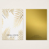 Kettingen display Kaart · goudfolie palmbladeren (Voorkant /achterkant)