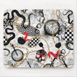 Kettingen en schedels muismat