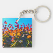 Kettingen met afbeelding van valbladeren sleutelhanger (Achterkant)