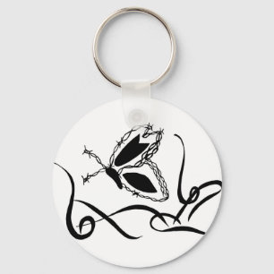 Kettingen met Barb-vlinder Sleutelhanger