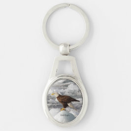 Kettingen met metalen bald sleutelhanger