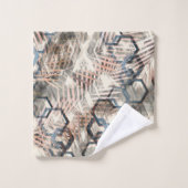 Kettingen op palmbladeren. bad handdoek (Wasdoekje)