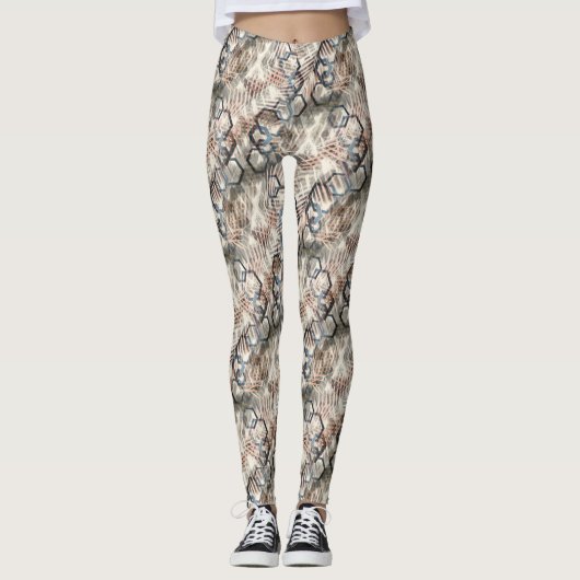 Kettingen op palmbladeren. leggings (Voorkant)