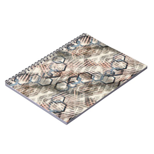 Kettingen op palmbladeren. notitieboek (Linkerzijde)