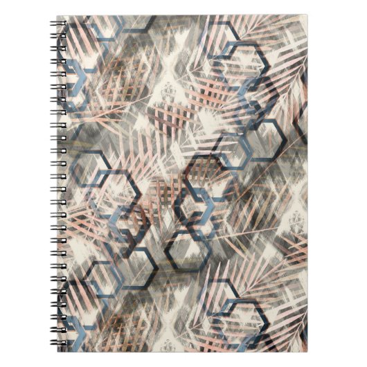 Kettingen op palmbladeren. notitieboek (Voorkant)