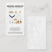 Kettingen, ringen, oorringen visitekaartje (Voorkant / Achterkant)