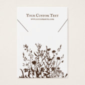 Kettingen sieraden display Kaart · Aardse bloemen (Voorkant)