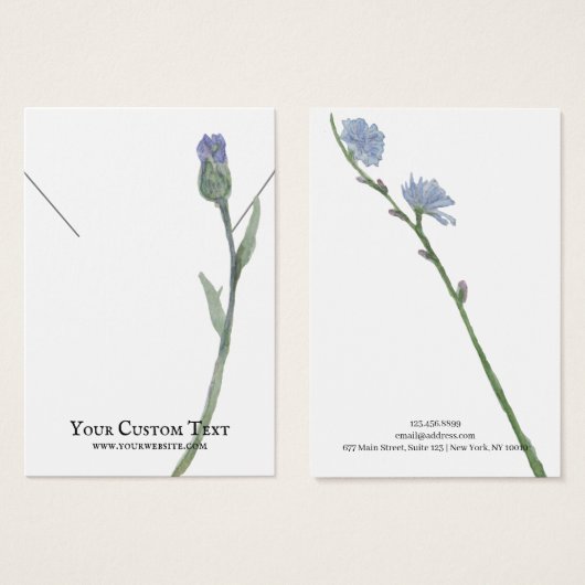 Kettingen sieraden display Kaart · pastelbloem (Voorkant /achterkant)