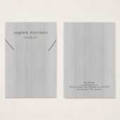 Kettingen sieraden display Kaart · Wit hout (Voorkant /achterkant)