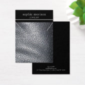 Kettingen sieraden display Kaart · Zwart leder (Bureau)