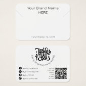 Kettingen sieraden Display Modern Eenvoudig Zwart  Visitekaartje (Voorkant /achterkant)