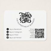 Kettingen sieraden Display Modern Eenvoudig Zwart  Visitekaartje (Achterkant)