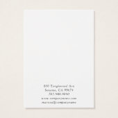 Kettingen sieraden roze goud glitter wilde bloemen visitekaartje (Achterkant)