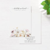 Kettingen sieraden roze goud glitter wilde bloemen visitekaartje (Bureau)