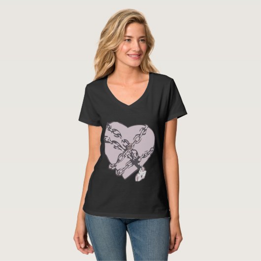 Kettinghart (vrouwen) t-shirt (Voorkant volledig)