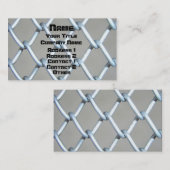 Kettingkoppeling en screening visitekaartje (Voorkant / Achterkant)