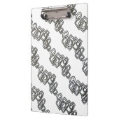 Kettingkoppeling met zwart en wit, modern minimali klembord (Links)