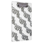 Kettingkoppeling met zwart en wit, modern minimali klembord (Rechts)