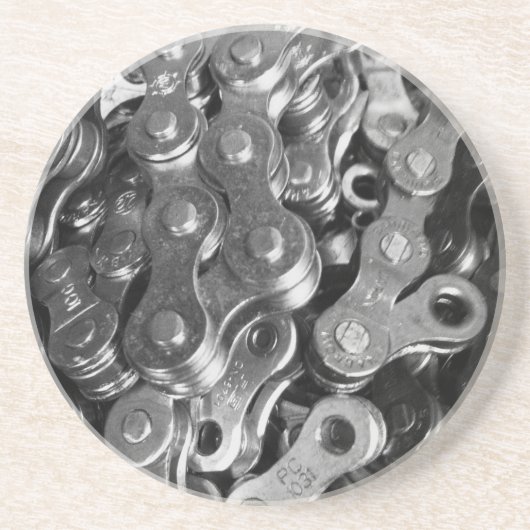 Kettingkoppelingen voor fietsen zandsteen onderzetter (Voorkant)