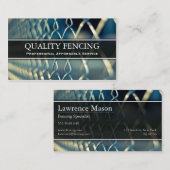 Kettingkoppelingsomheining/hek-foto-Visitekaartje Visitekaartje (Voorkant / Achterkant)