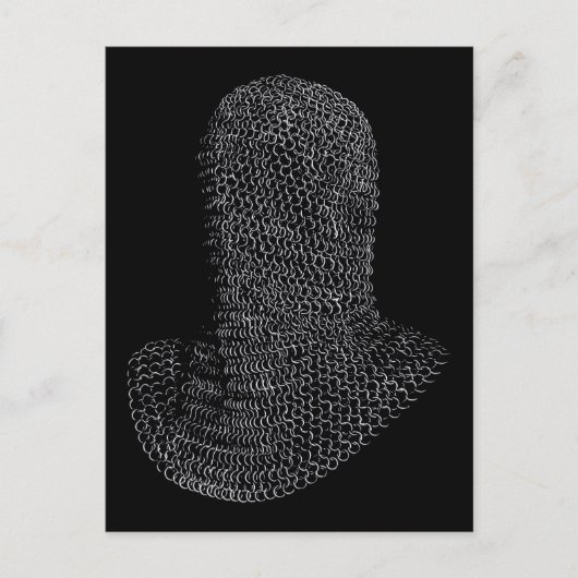Kettingmail Strijder Kap Briefkaart (Voorkant)