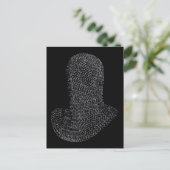 Kettingmail Strijder Kap Briefkaart (Staand voorkant)