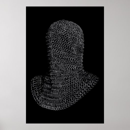 Kettingmail Strijder Kap Poster (Voorkant)