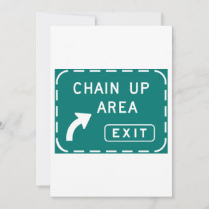 Kettingoprit Exit Bord Kaart