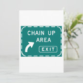 Kettingoprit Exit Bord Kaart (Staand voorkant)