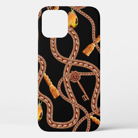 Kettingpatroon, sjaal patroon, barok design Case-Mate iPhone case (Achterkant)