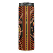 Kettingpatroon, sjaal patroon, barok design thermosbeker (Achterkant)