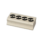 Kettingpatroon, zegel van de zijde van het silhoue rubberstempel (Stempel)