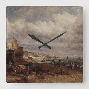 Kettingpier in Brighton door John Constable Vierkante Klok