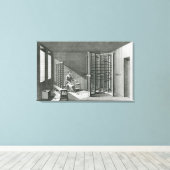 Kettingrafzijde, illustratie Encylopedia Canvas Afdruk (Insitu (Houten vloer))