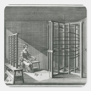 Kettingrafzijde, illustratie Encylopedia Vierkante Sticker
