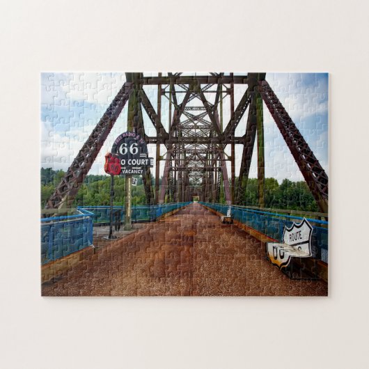 Kettingrotsenbrug Missouri. Legpuzzel (Horizontaal)