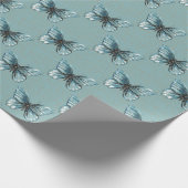 Kettingverbindingshek op vlinder cadeaupapier (Hoek)