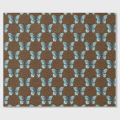 Kettingverbindingshek op vlinder cadeaupapier (Vlak)