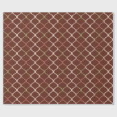 kettingverbindingsrooster-espresso cadeaupapier (Vlak)