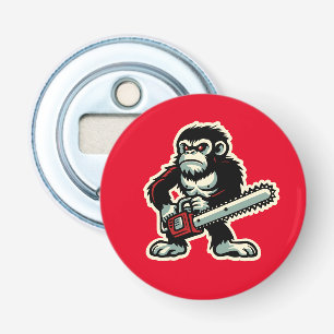 Kettingzaag Chimp Button Flesopener