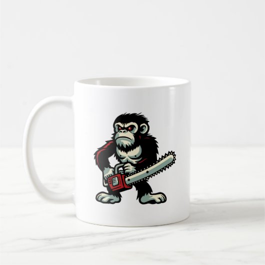 Kettingzaag Chimp Koffiemok (Links)
