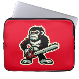 Kettingzaag Chimp Laptop Sleeve