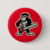Kettingzaag Chimp Ronde Button 5,7 Cm (Voorkant)