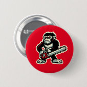 Kettingzaag Chimp Ronde Button 5,7 Cm (Voorkant /achterkant)