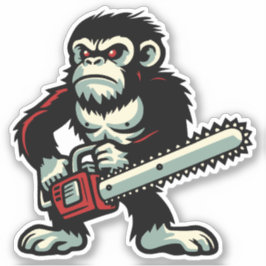 Kettingzaag Chimp Sticker