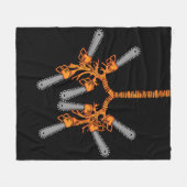 Kettingzaag Gift Mannen Arborist Lumberjack Kettin Fleece Deken (Voorkant (Horizontaal))